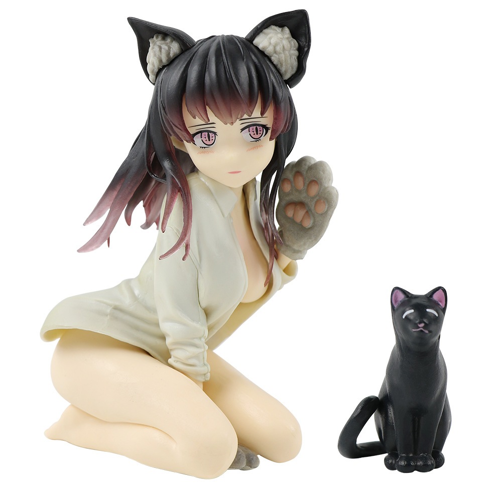 Dcter catgirl mia bishop rondo ayaka chan skytube Nhật Bản 14cm Đồ Chơi Sưu Tầm Búp Bê Hình Cô Gái Tai Mèo