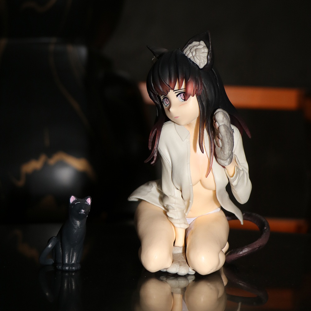 Dcter catgirl mia bishop rondo ayaka chan skytube Nhật Bản 14cm Đồ Chơi Sưu Tầm Búp Bê Hình Cô Gái Tai Mèo