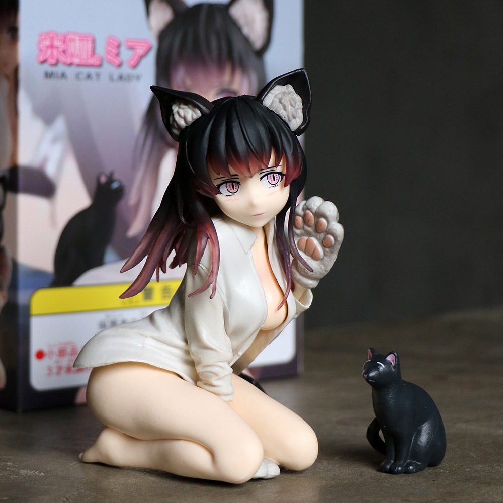 Dcter catgirl mia bishop rondo ayaka chan skytube Nhật Bản 14cm Đồ Chơi Sưu Tầm Búp Bê Hình Cô Gái Tai Mèo