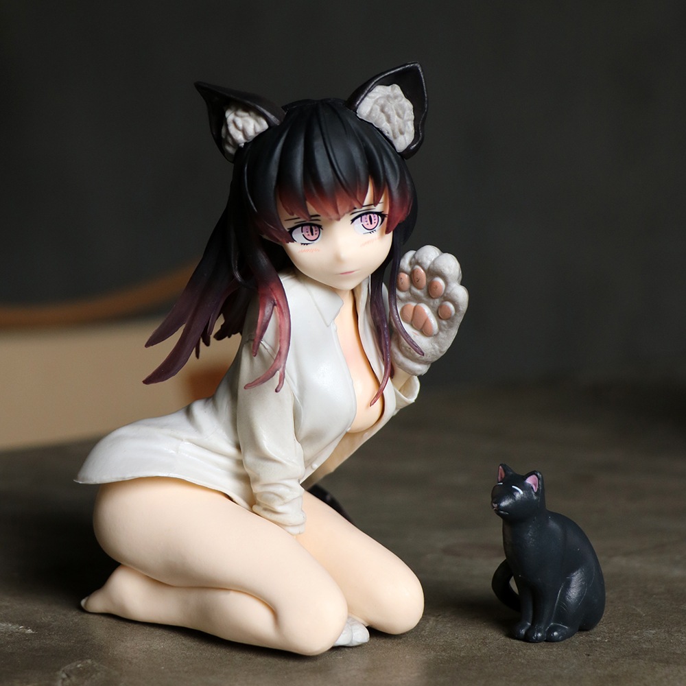 Dcter catgirl mia bishop rondo ayaka chan skytube Nhật Bản 14cm Đồ Chơi Sưu Tầm Búp Bê Hình Cô Gái Tai Mèo
