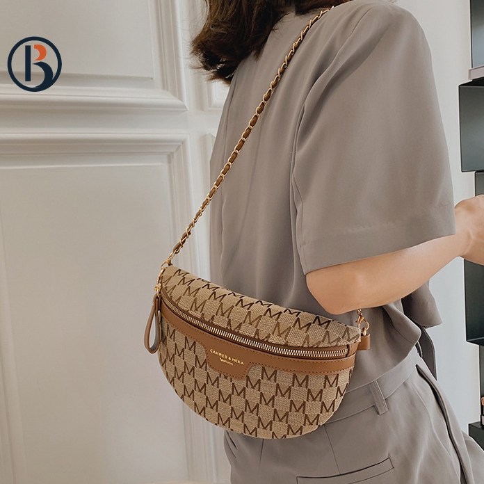 PUMB túi bao tử nữ túi đeo hông  xách nữ đeo chéo 2023 NEW GYB2390S86 37Z230912