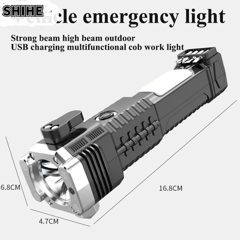 SHIHE Đèn Pin Bóng LED Thu Gọn Mạnh Mẽ Sạc USB Đa Năng Cho Xe Hơi