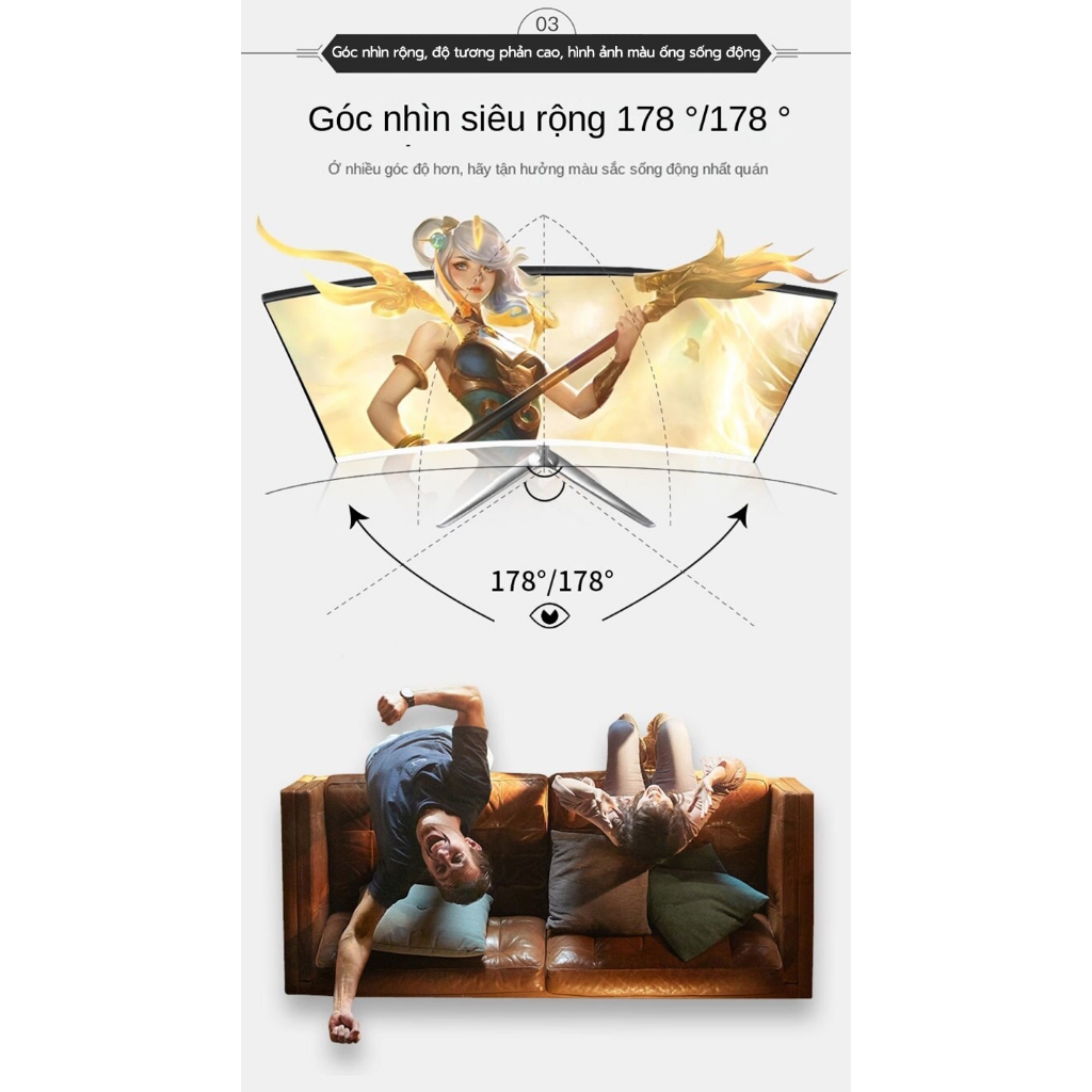 Màn Hình cflgr 23,8 inch-100% Công Ty Bảo Hành Sản Phẩm Mới - 1 Năm!!!Màn Hình Máy Tính lcd Phong Cách Văn Phòng Thích Hợp Để Chơi Game