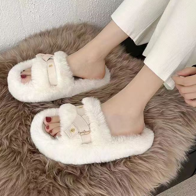 TENET Dép bông Dép Lông Hở Ngón Đế Dày Bảnh bao Đường may tỉ mỉ Thể thao Thấm hút mồ hôi FDL23A0MXR 42Z231018