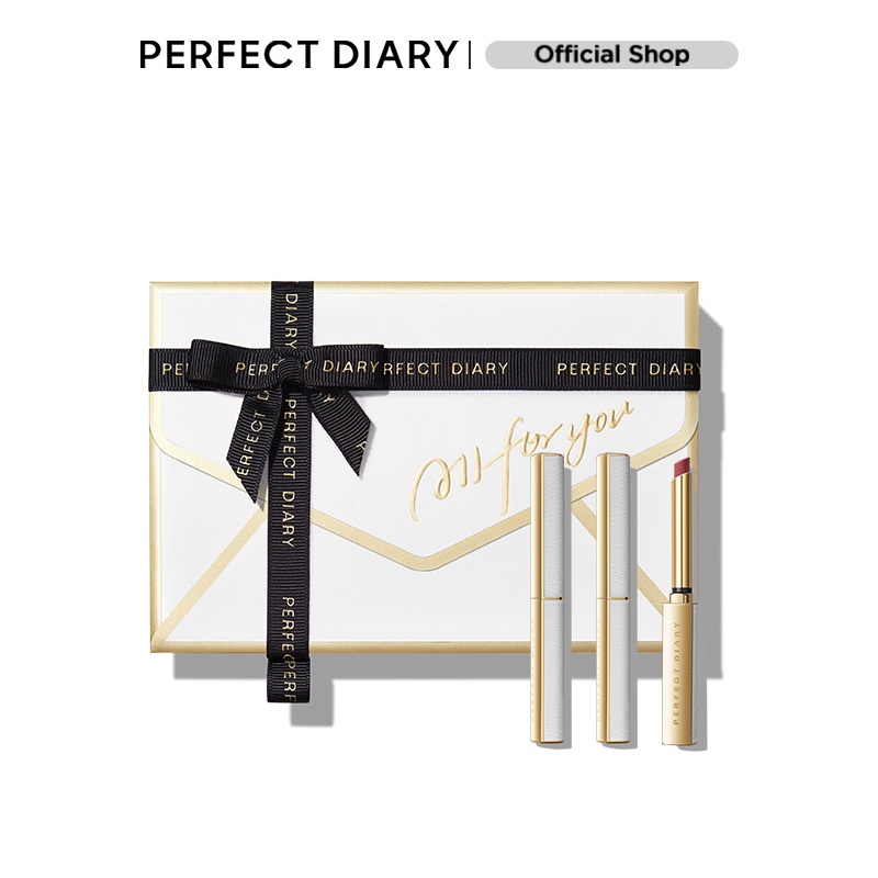 Hộp quà Perfect Diary son Stiletto phiên bản Phong bì thư tình cao cấp 3x0.8g