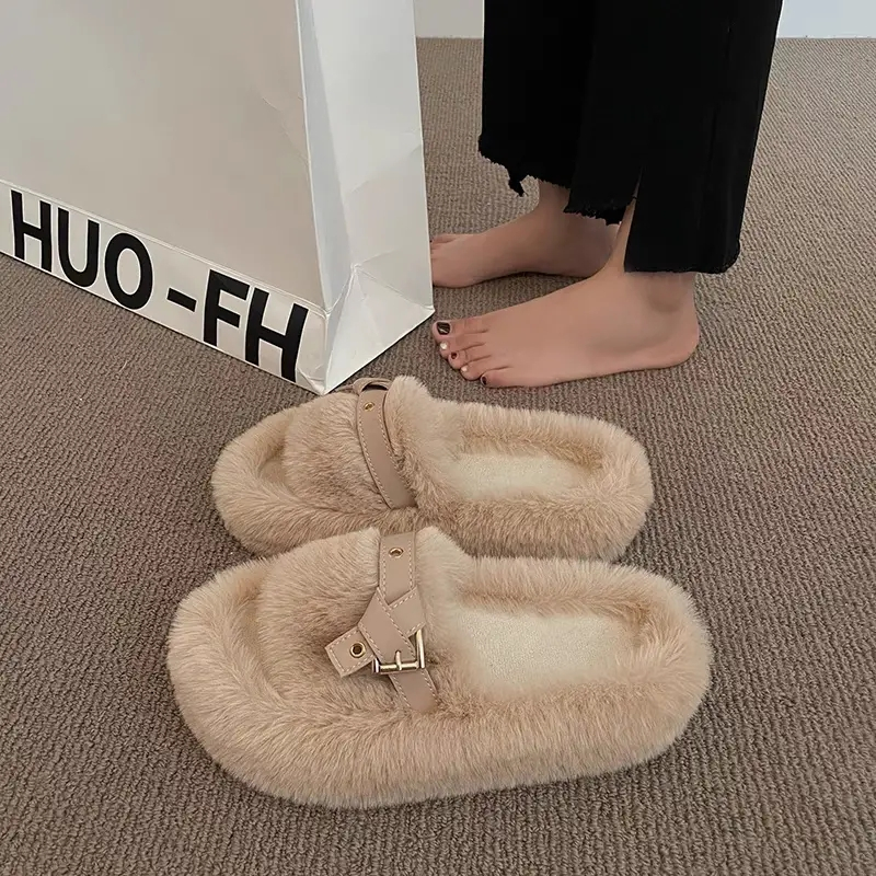 TENET Dép bông Dép Lông Hở Ngón Đế Dày Bảnh bao Đường may tỉ mỉ Thể thao Thấm hút mồ hôi FDL23A0MXR 42Z231018