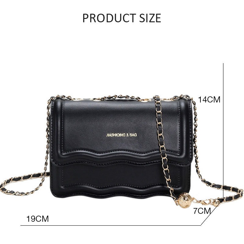 Túi Xách Đeo Vai Hình Vuông Cỡ Nhỏ Phối Dây Đeo Sợi Xích 2023 Thời Trang Cho Nữ