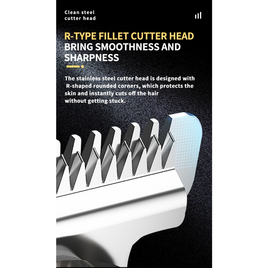 Kemei Tông Đơ Cắt Tóc Chuyên Nghiệp Không Dây Sạc Lại Được