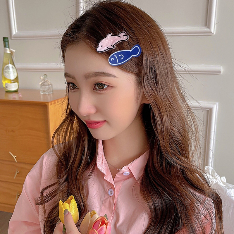 Miu🔮Kẹp Tóc Hình Xương Cá Nhỏ Dễ Thương Sáng Tạo Phong Cách niche Ngọt Ngào 2023