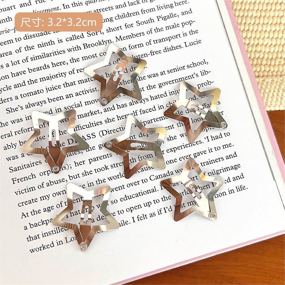 Set 6 Kẹp Tóc Hình Ngôi Sao Năm Cánh Xinh Xắn Cho Nữ