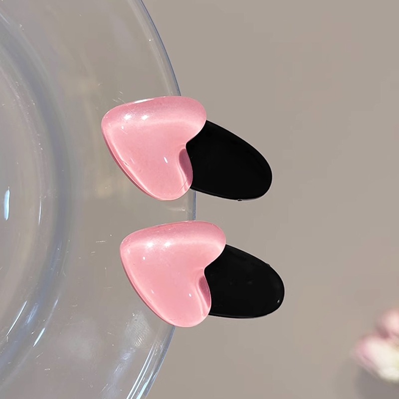 ✨✨Kẹp Tóc Trái Tim Màu Hồng Dễ Thương Cho Nữ