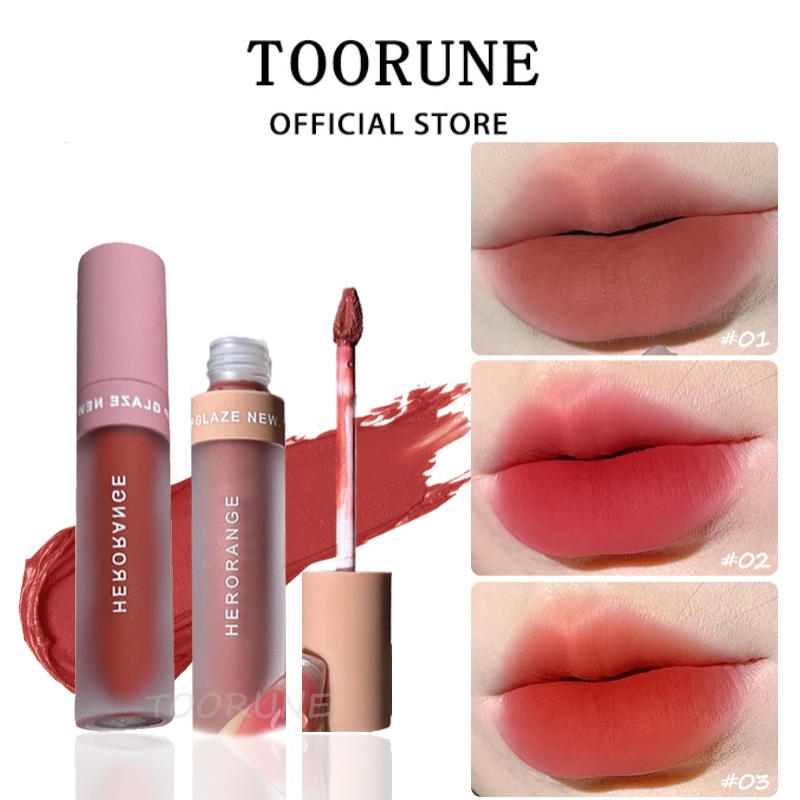 HERORANGE Velvet Lip Glaze Matte Son bóng không thấm nước và bền màu