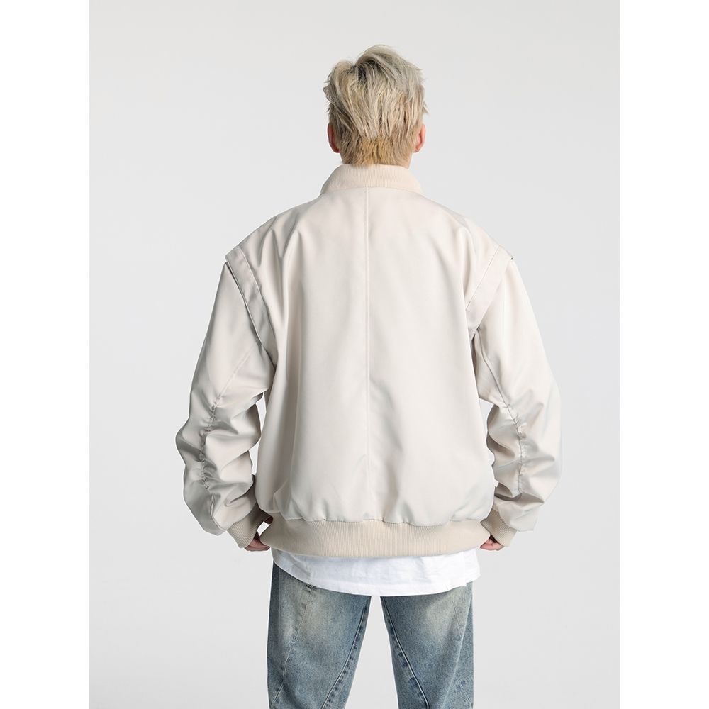 Myers Áo khoác nam và nữ chất lượng cao áo_khoác Zip rộng thoải mái 2023 NEW MJK23A0NU1 42Z231019