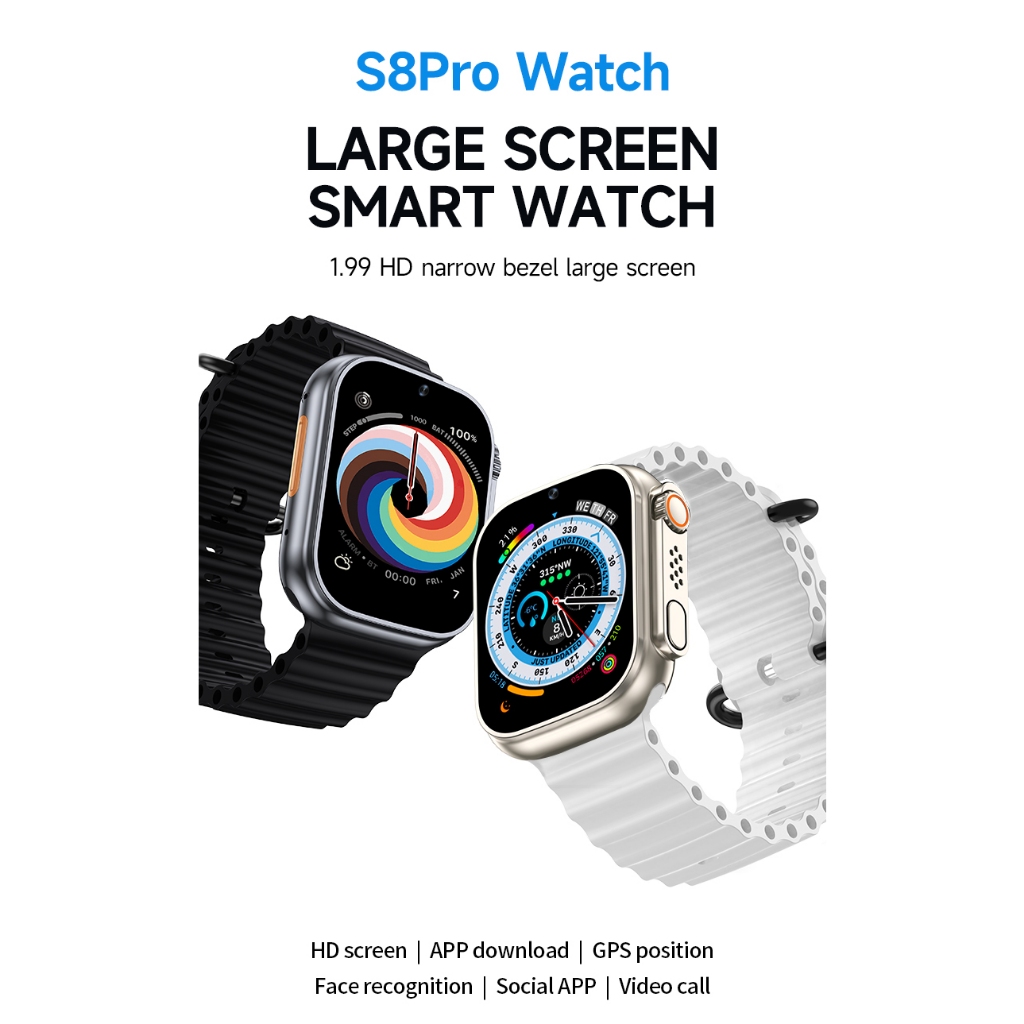 GOOGLE Đồng Hồ Thông Minh 4g sim 8 ultra 2.09-inch Màn Hình hd Kết Nối wifi gps Cho Bé