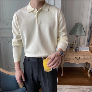 Áo polo nam dáng rộng thời trang Fashion Hàn Quốc áo thun nam có cổ áo dệt kim nam unisex
