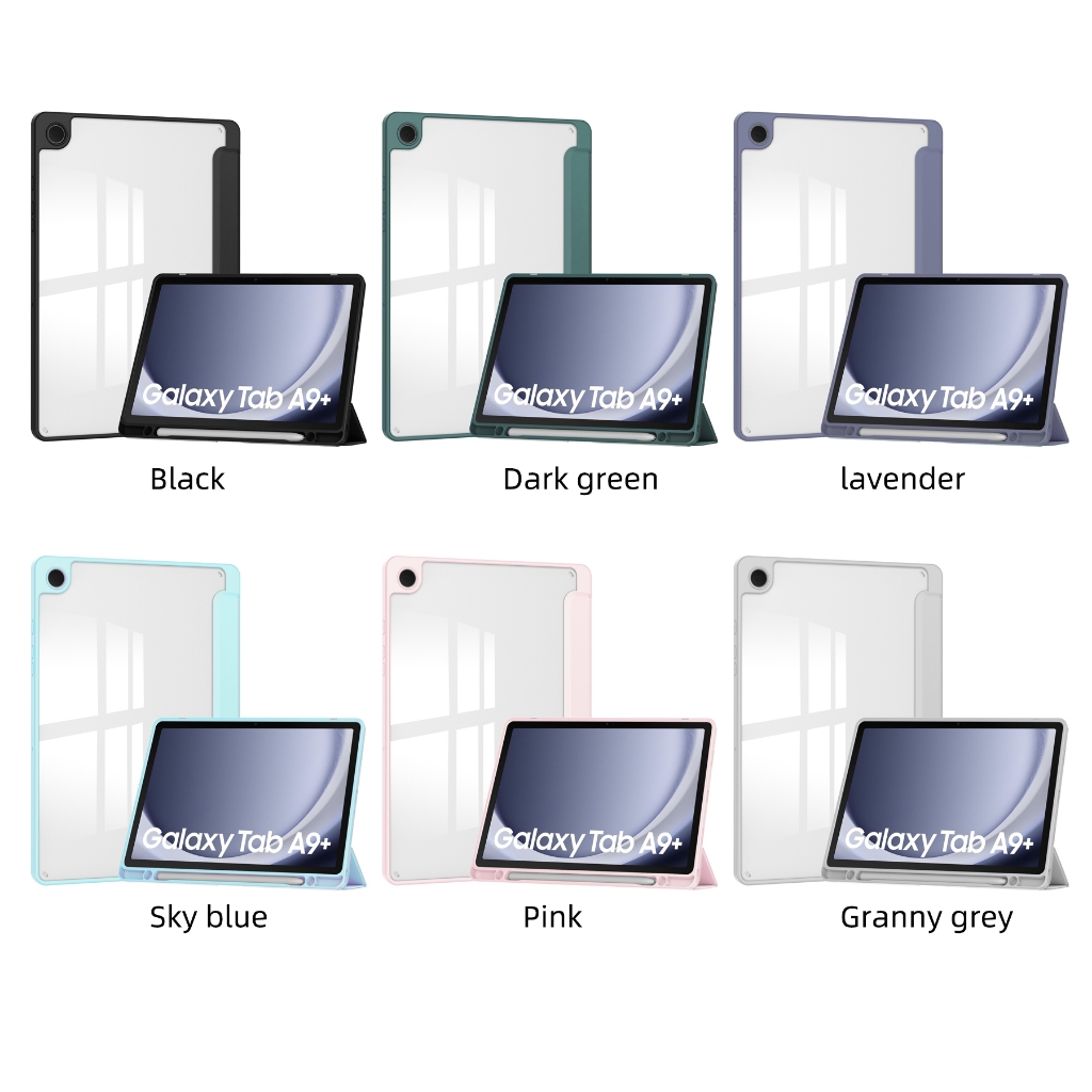 For Samsung Galaxy Tab A9 8.7inch SM-X110 SM-115  A9+ A9 Plus X210 SM-X216 SM-X218 Stand Tablet Smart Cover Auto Sleep Wake S Pen Slot