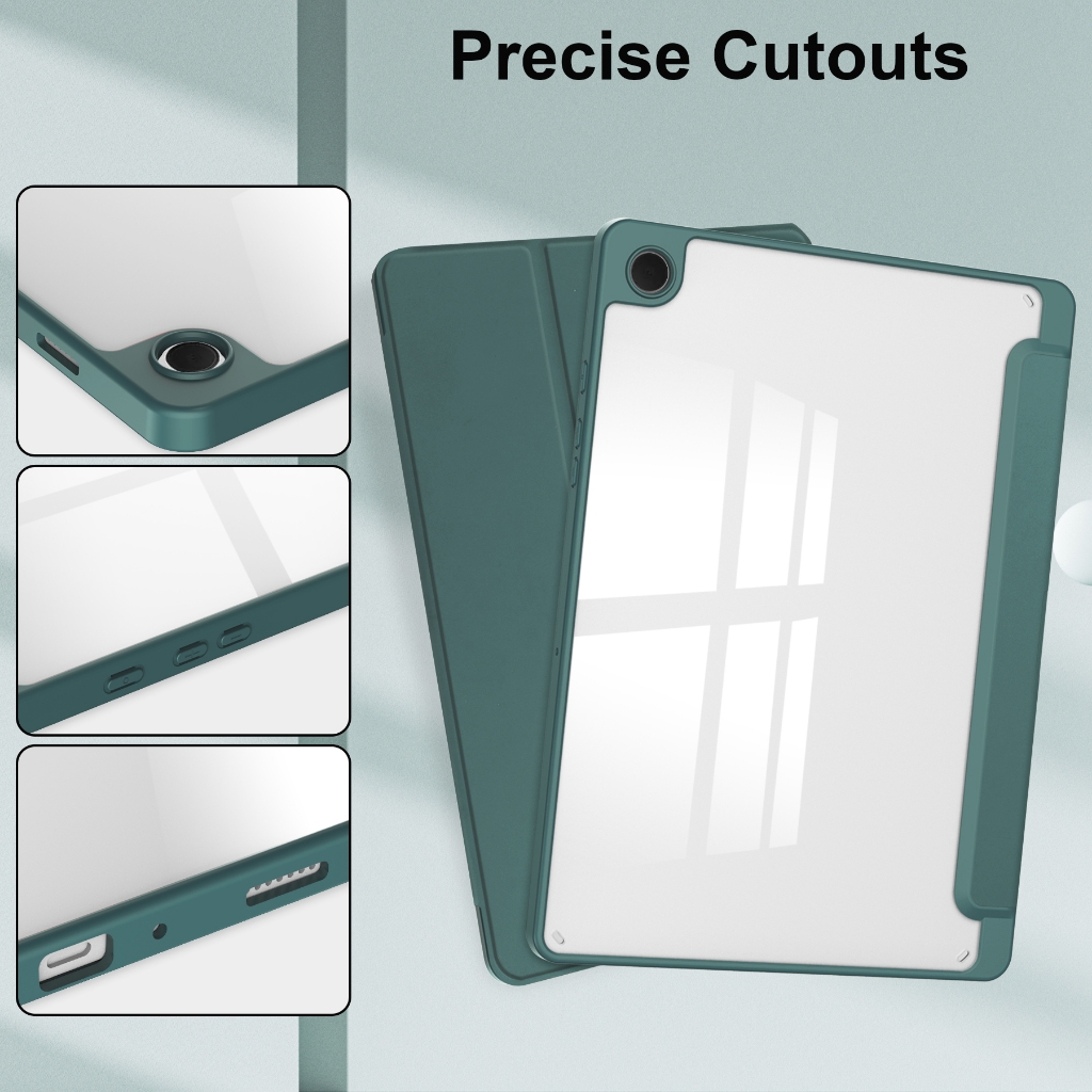 For Samsung Galaxy Tab A9 8.7inch SM-X110 SM-115  A9+ A9 Plus X210 SM-X216 SM-X218 Stand Tablet Smart Cover Auto Sleep Wake S Pen Slot