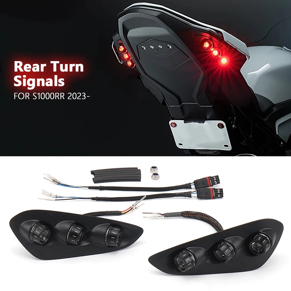Mới Nhấp Nháy Biến Tín Hiệu Xe Máy Đèn LED Phía Sau Blinker Đèn Báo Đuôi Cho Xe BMW S 1000 RR S1000R