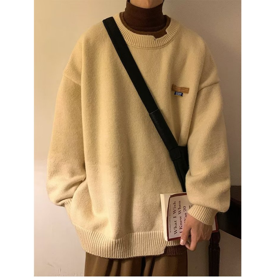 Áo Sweater Polo Dáng Rộng Thời Trang Hàn Quốc Cá Tính Cho Nam áo len nam cao cấp áo len nữ form rộng áo len đẹp áo sweater unisex