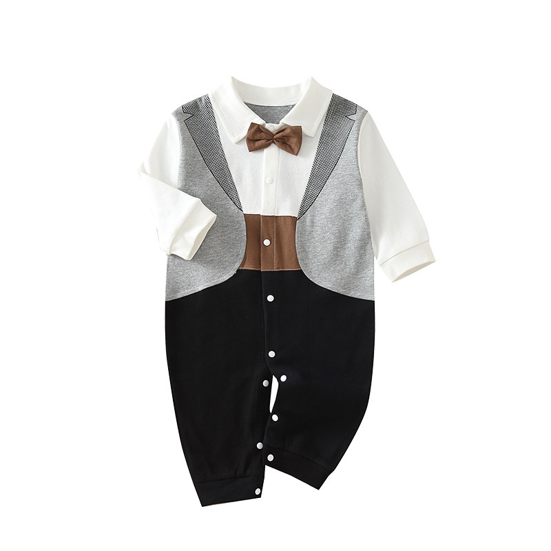 Áo liền quần Luckycandy dài tay phong cách thời trang cho bé