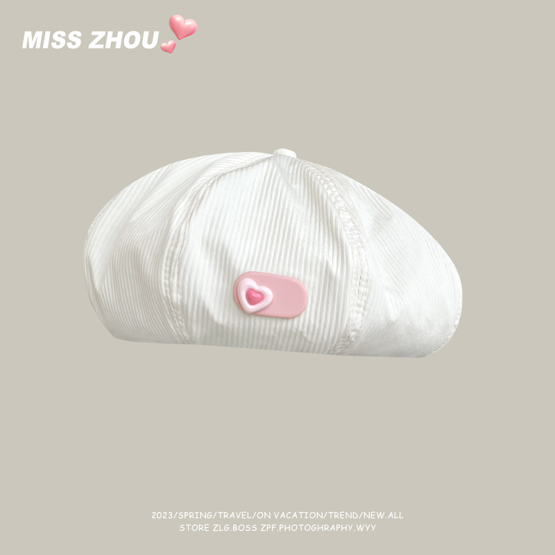 Mũ beret Mỏng Thoáng Khí Phong Cách Nhật Bản Ngọt Ngào Cho Nữ