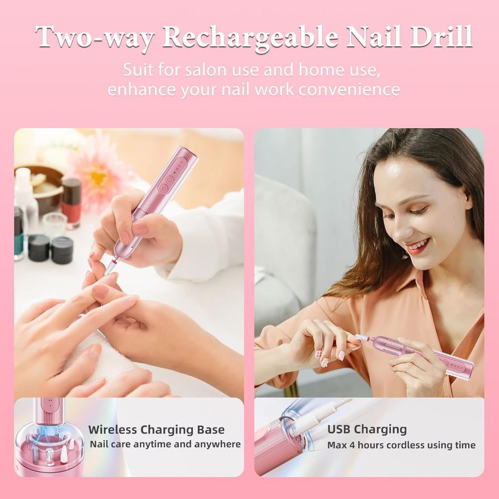 Không dây Máy mài móng tích điện kèm đủ phụ kiện