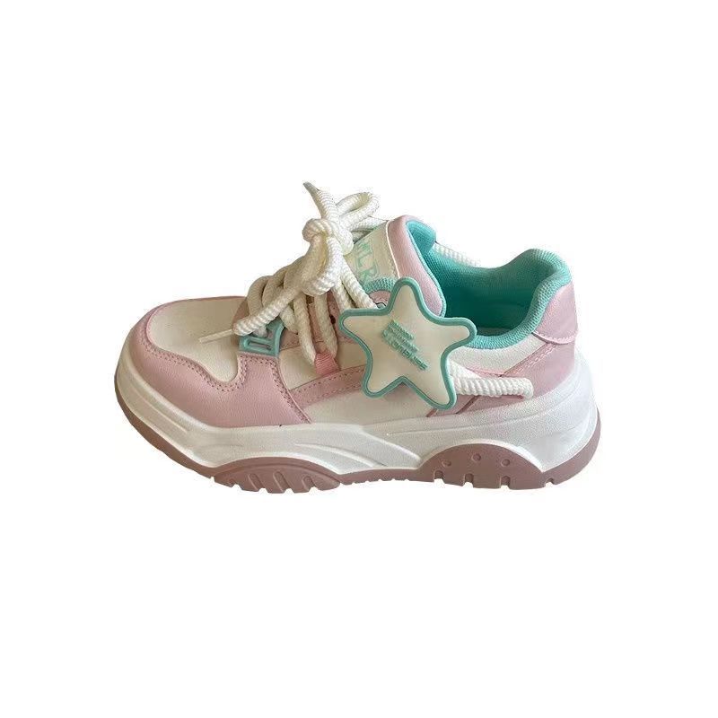 Giày Thể Thao Đế Dày Tăng Chiều Cao Có Khóa Dán Thời Trang Mới 2023 Cho Nữ