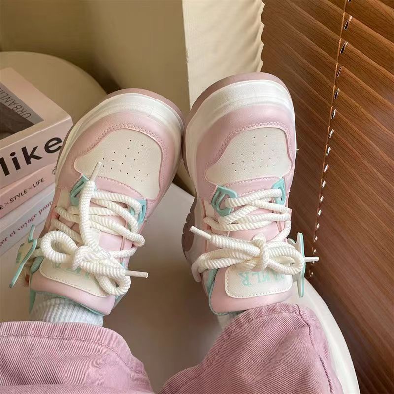 Giày Thể Thao Đế Dày Tăng Chiều Cao Có Khóa Dán Thời Trang Mới 2023 Cho Nữ