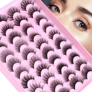 Bộ 20 cặp lông mi giả 3d dày tự nhiên