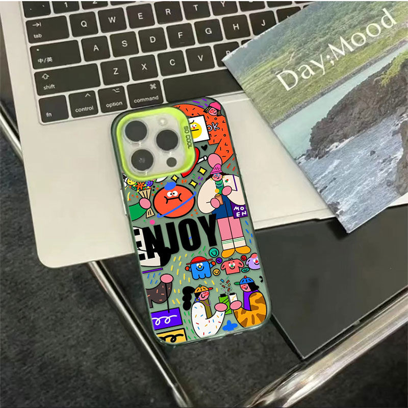 Mobile Ốp Điện Thoại Họa Tiết Hoạt Hình graffiti Cho iphone 12promax 14Promax 13 / 12 11 / 14pro 11promax 13promax