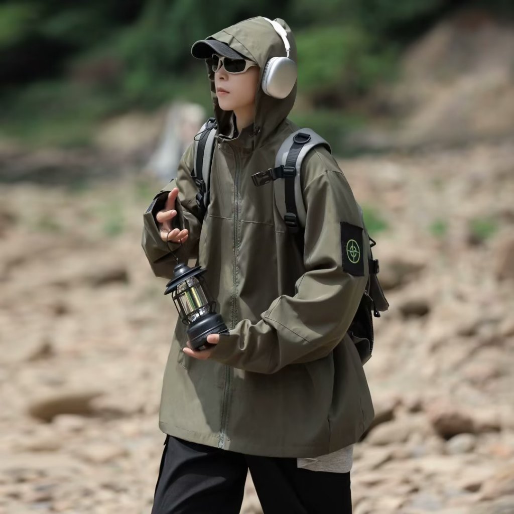 Áo Khoác Dáng Rộng Phong Cách Mỹ Thời Trang Mùa Thu Cho Nam