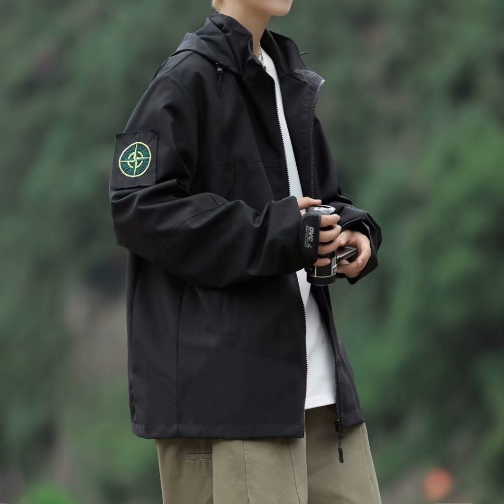 Áo Khoác Dáng Rộng Phong Cách Mỹ Thời Trang Mùa Thu Cho Nam