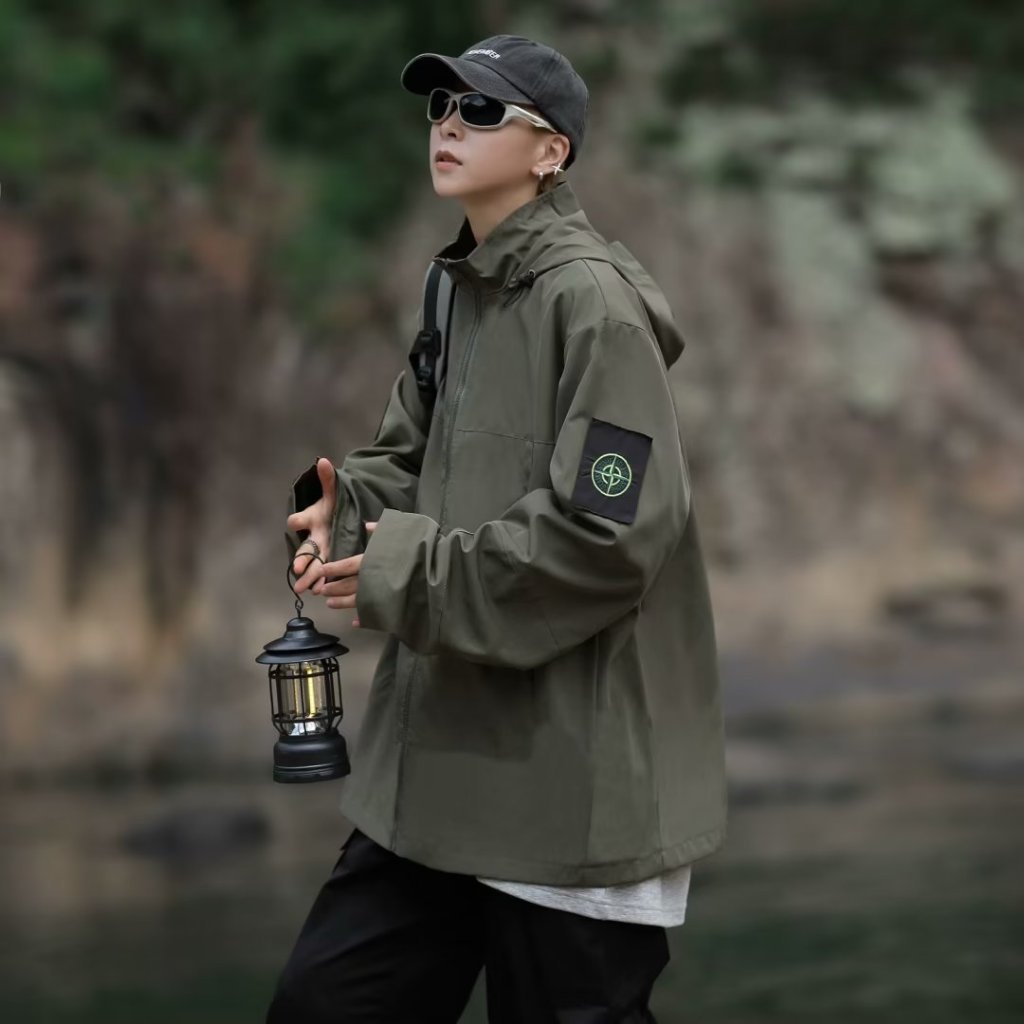 Áo Khoác Dáng Rộng Phong Cách Mỹ Thời Trang Mùa Thu Cho Nam