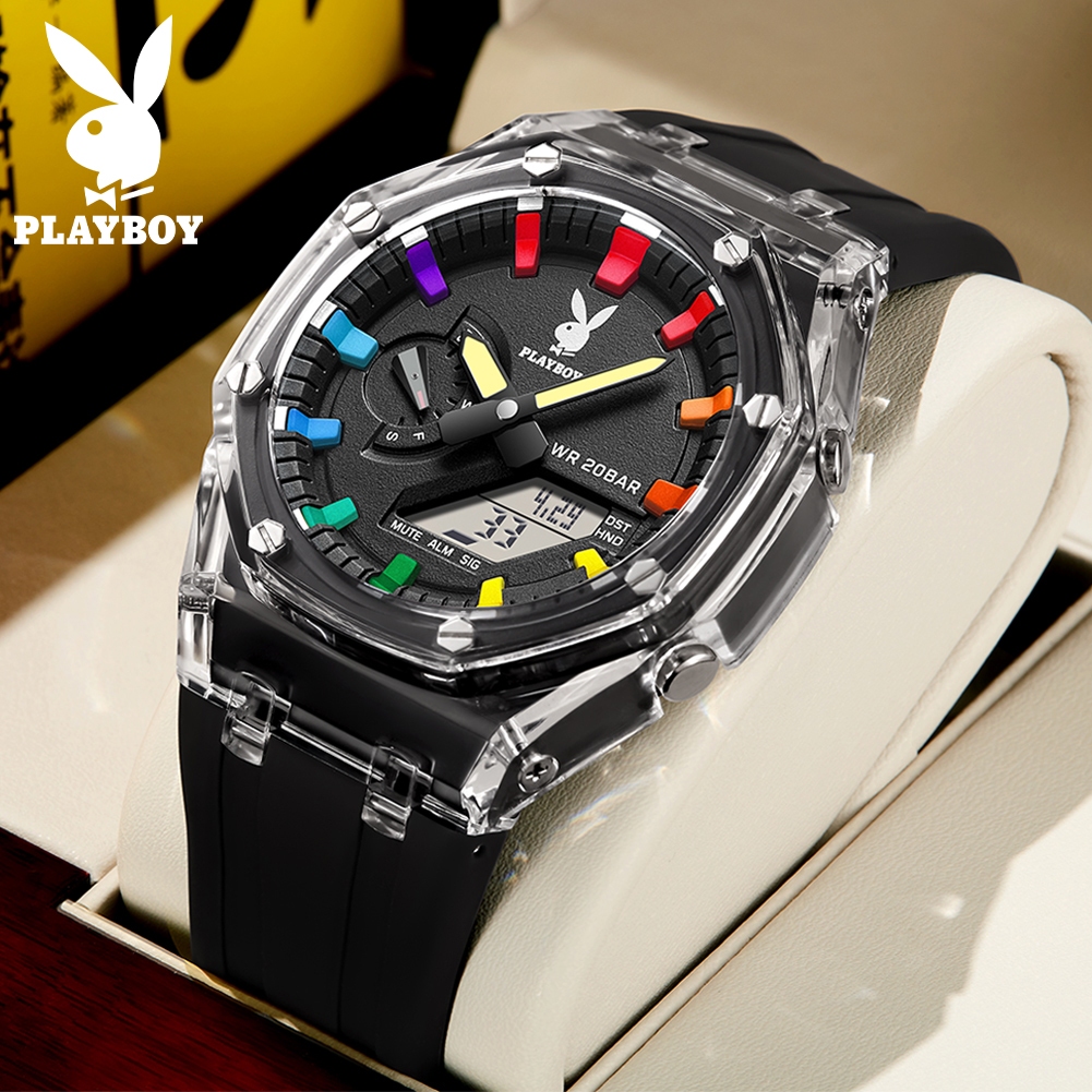 PLAYBOY Đồng hồ nam chính hãng chống nước quà tặng bạn tra thời trang 2066