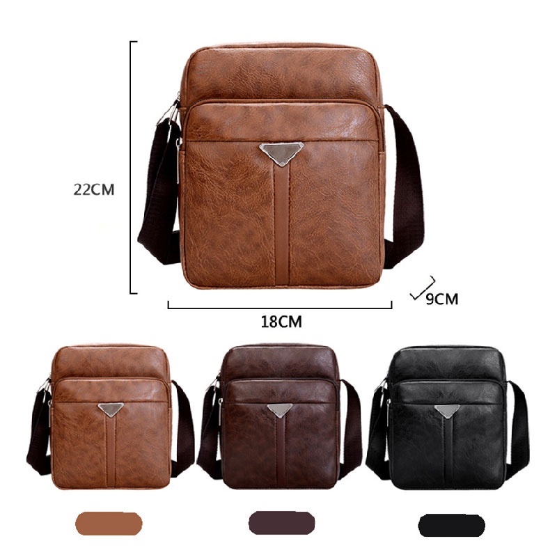 IMELON Ba Lô Da pu Nhiều Ngăn Thời Trang Hàn Quốc Cho Nam