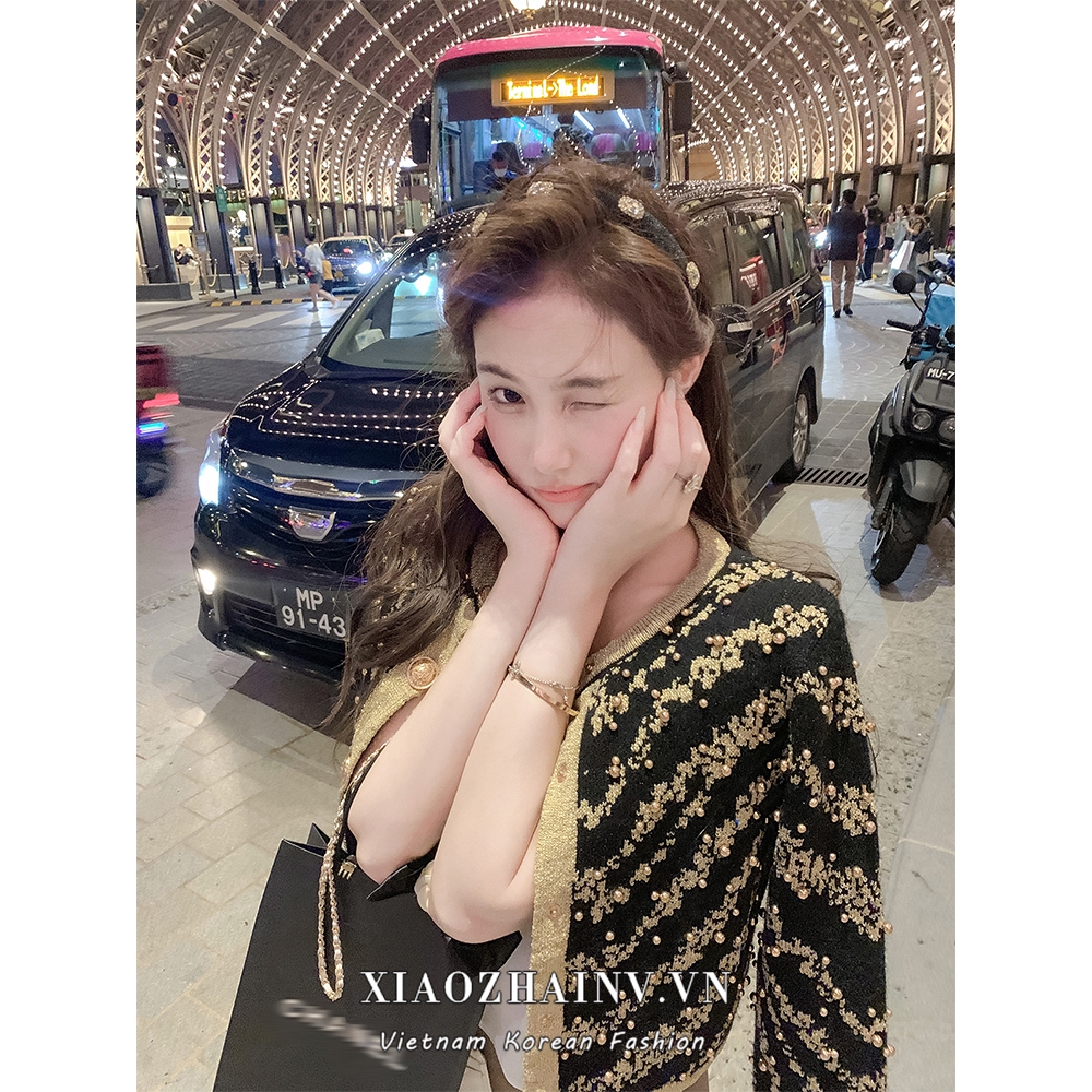Xiaozhainv Áo Khoác croptop y2k Tay Dài Dáng Ôm Màu Khối Thời Trang Hàn Quốc Dành Cho Bạn Nữ