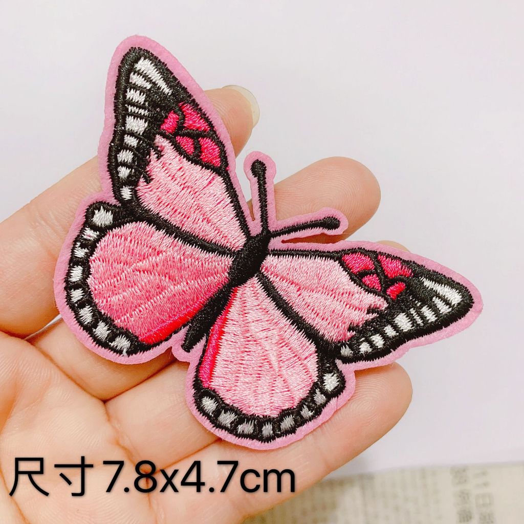 Miếng Dán Ủi Quần Áo diy Hình Bánh Kem / Bướm Thêu Nổi Bật