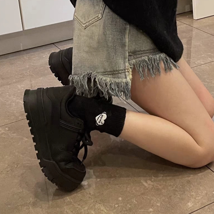 YAOLI  Giày Thể Thao Đế Dày Tăng Chiều Cao Thiết Kế Mới Thoáng Khí Năng Động Thời Trang