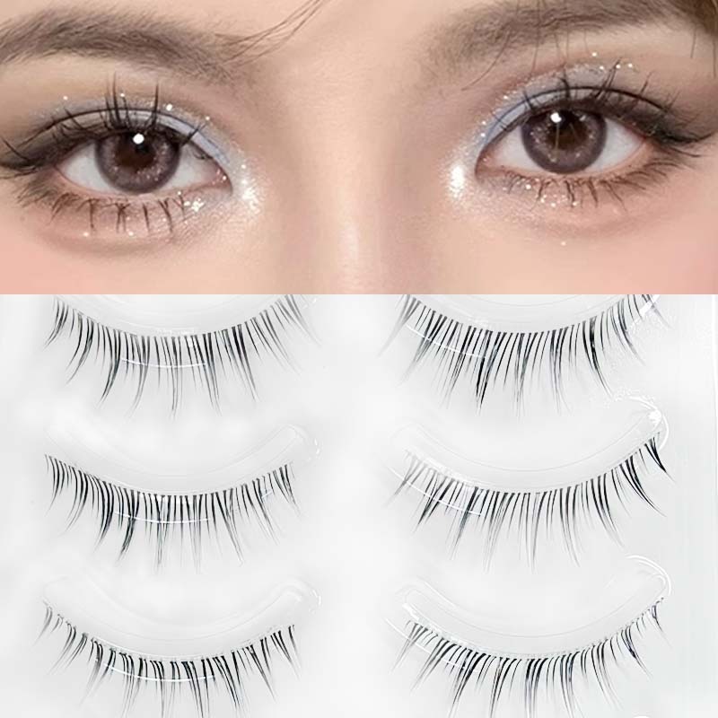 Bộ 5 Cặp Lông Mi Giả 3D Dài Và Dày Tự Nhiên