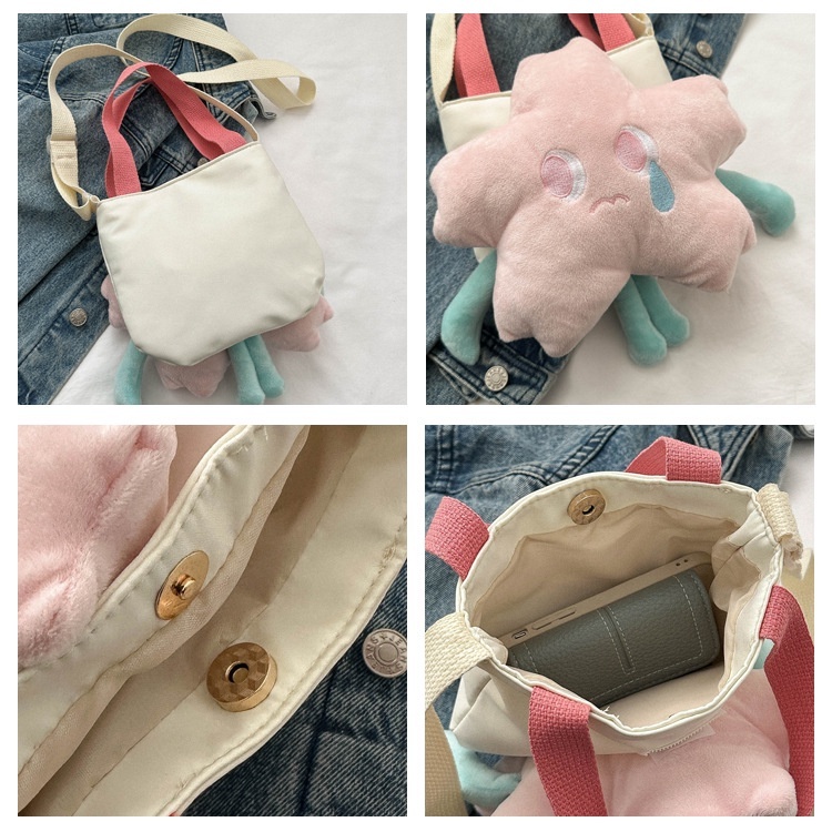 BEIBAOBAO  Túi tote Đeo Vai Cỡ Nhỏ Thiết Kế Đơn Giản Thời Trang Cho Nữ