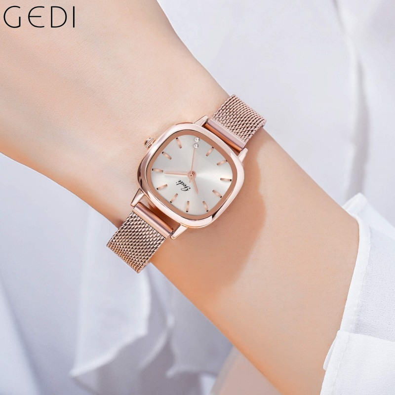 Đồng hồ GEDI 21027 kim loại thời trang dành cho nữ