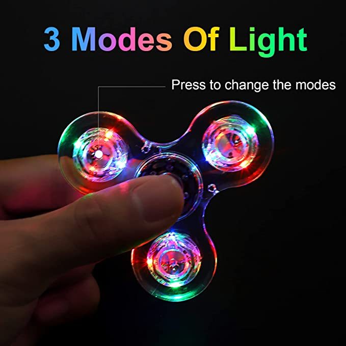 Con Quay Đồ Chơi spinner Có ĐèN led NhiềU MàU