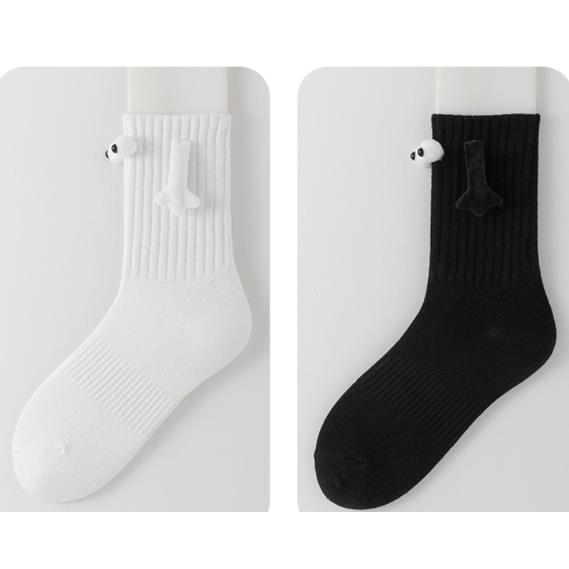 Vớ cotton Mềm Mại Thấm Hút Mồ Hôi Chống Dầu Hình Búp Bê Đôi Mắt To Hoạt Hình Vui Nhộn Cá Tính Thoải Mái