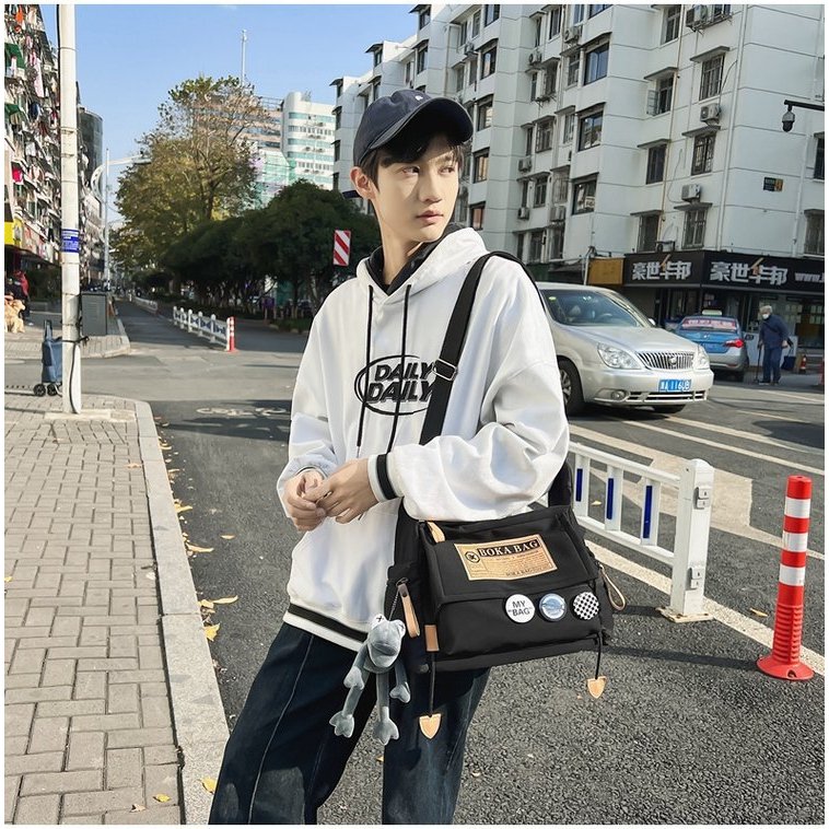 IMELON Túi Đeo Chéo Phong Cách Harajuku Nhật Bản Cho Nam Nữ