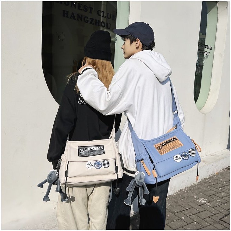 IMELON Túi Đeo Chéo Phong Cách Harajuku Nhật Bản Cho Nam Nữ