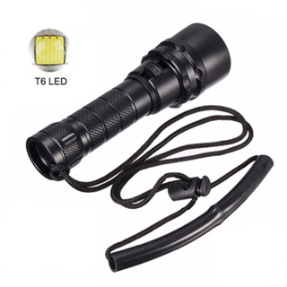 Đèn pin lặn LED Mini Asafee 2500LM FL00 ❥ XM-L T6 Dưới nước 100M sử dụng pin 18650 lặn biển lặn biển câu cá dưới nước