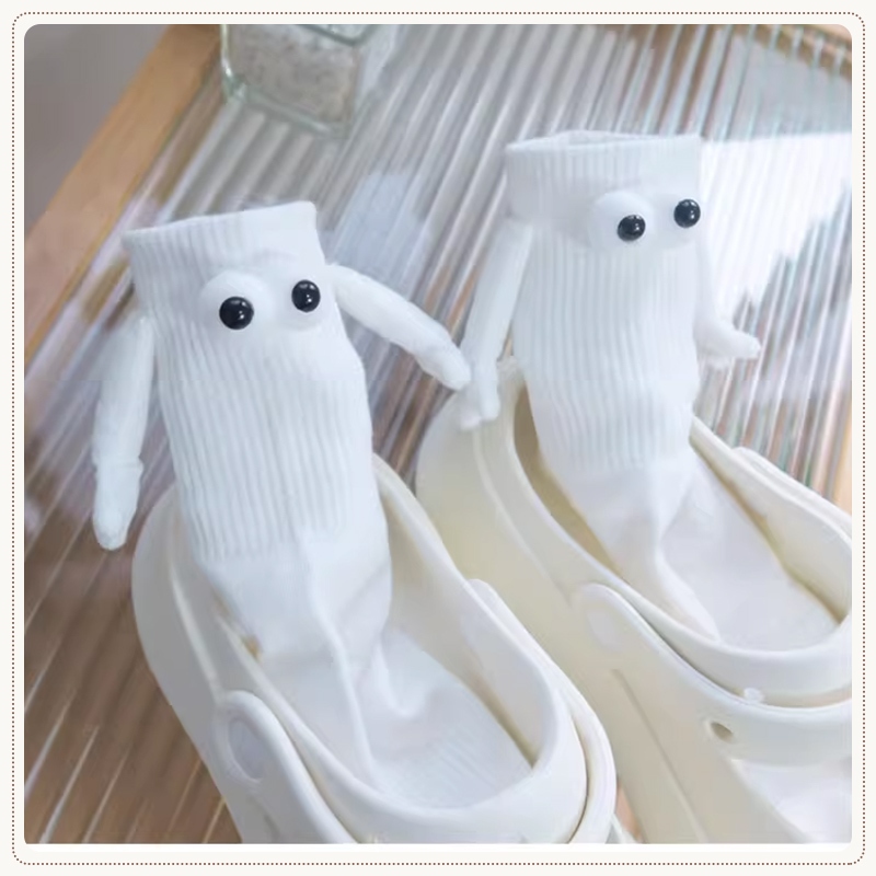 Ice🍓Tất Nam Châm Hình Đôi Mắt Hoạt Hình Xinh Xắn Cho Cặp Đôi