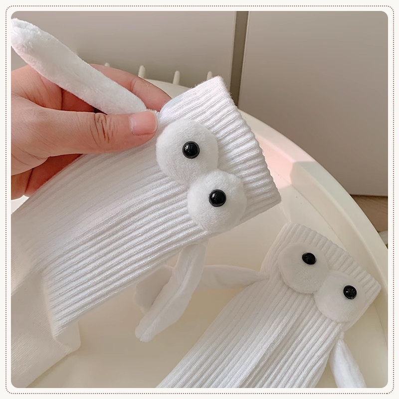 Ice🍓Tất Nam Châm Hình Đôi Mắt Hoạt Hình Xinh Xắn Cho Cặp Đôi