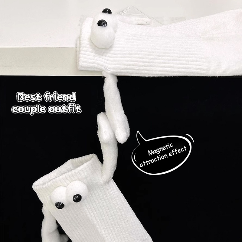 Ice🍓Tất Nam Châm Hình Đôi Mắt Hoạt Hình Xinh Xắn Cho Cặp Đôi