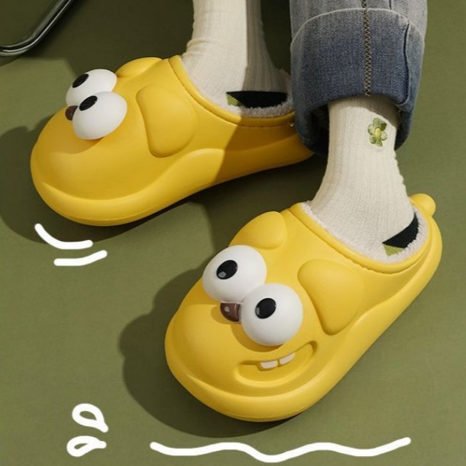Dễ Thương Dép Bông Đi Trong Nhà Chống Trượt Hình Hoạt Hình Xinh Xắn